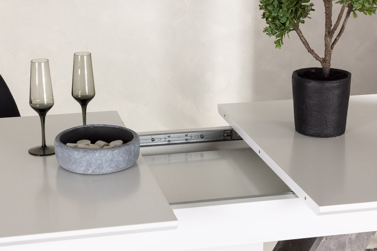 Disa Rektangulära Matbord 120 x 80 Vit