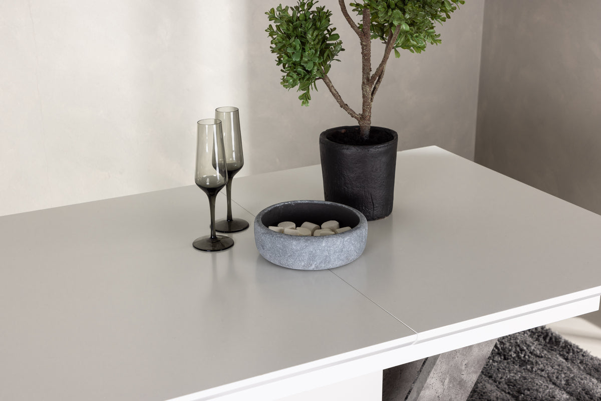 Disa Rektangulära Matbord 120 x 80 Vit