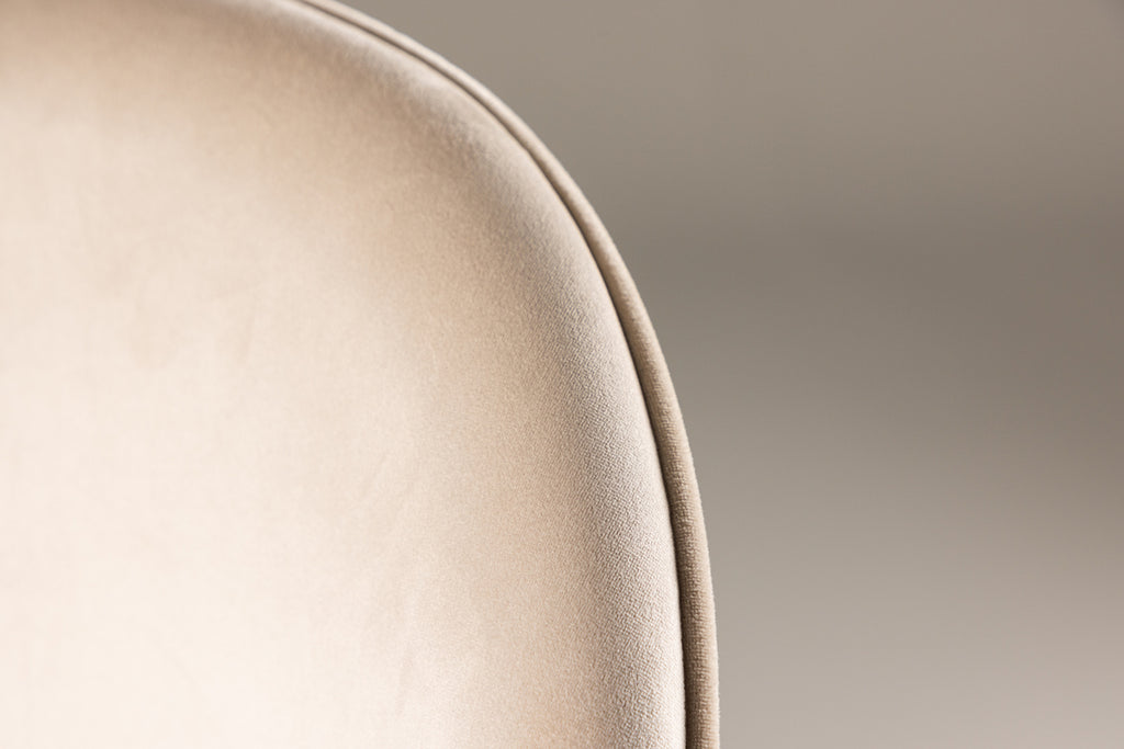 Velvet Matstolar 2-pack Beige