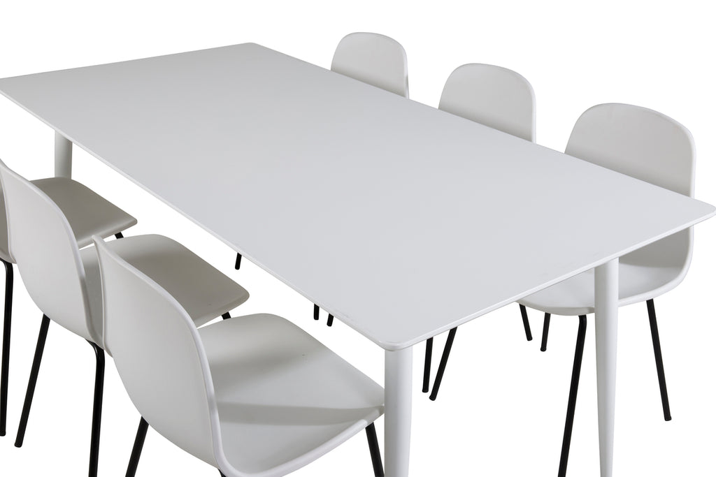 Polar Rektangulära Matbord 180 x 90 Vit