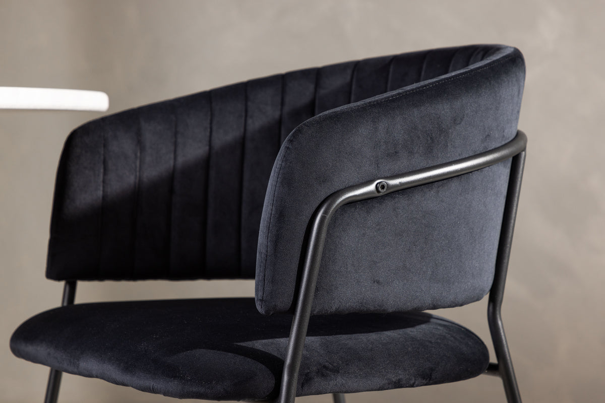 Selma Matstolar 2-pack Svart