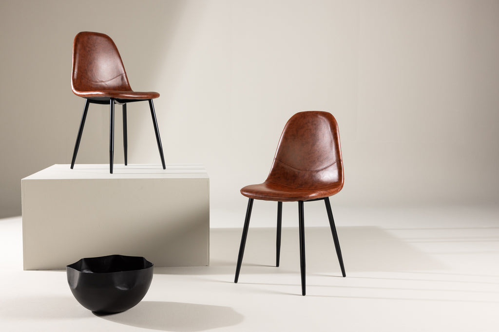 Polar Matstolar 2-pack Brun