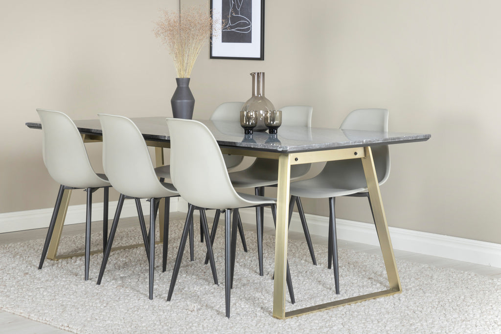 Polar Matstolar 2-pack Grå