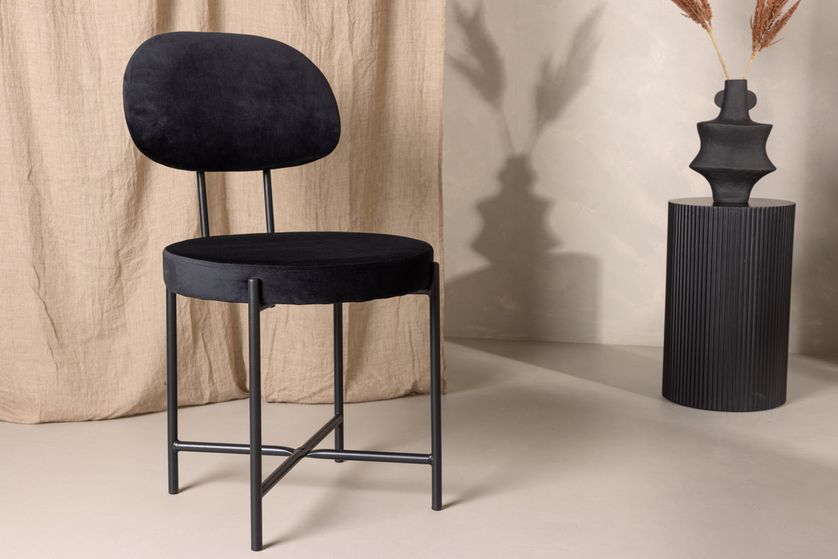 Stella Matstolar 2-pack Svart