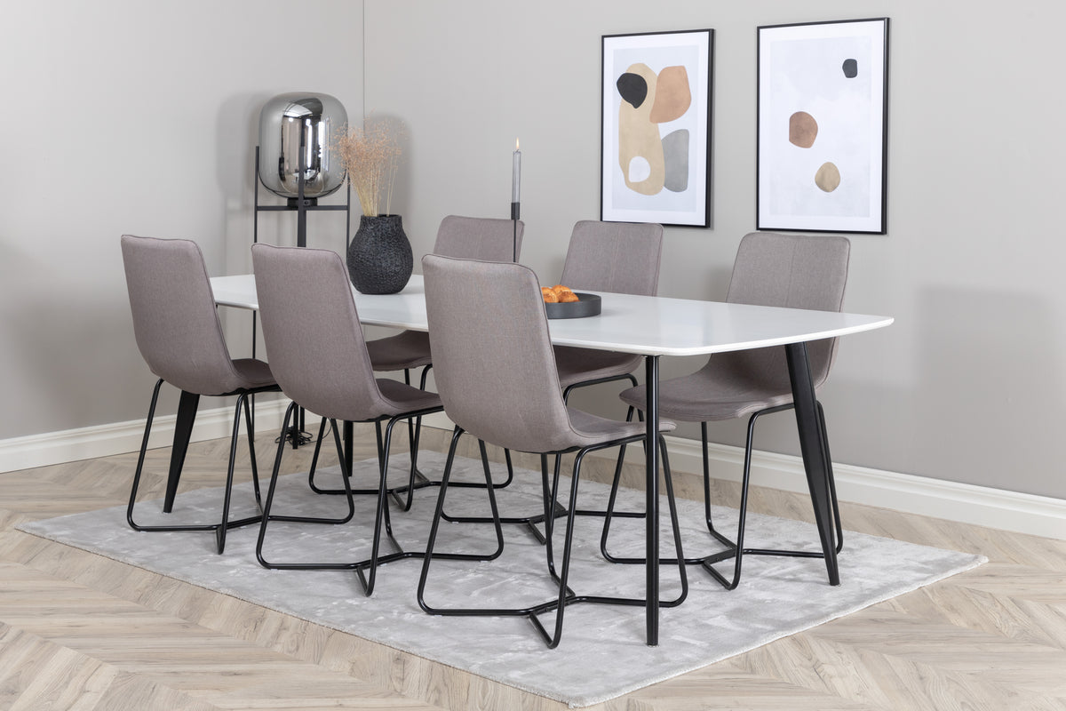 X Matstolar 2-pack Grå