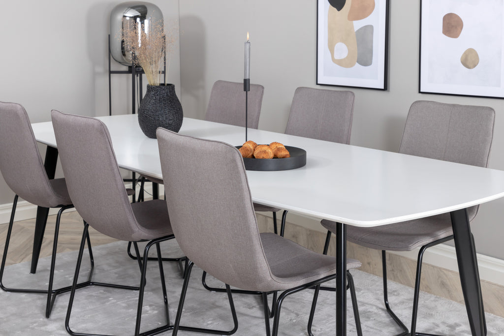 X Matstolar 2-pack Grå