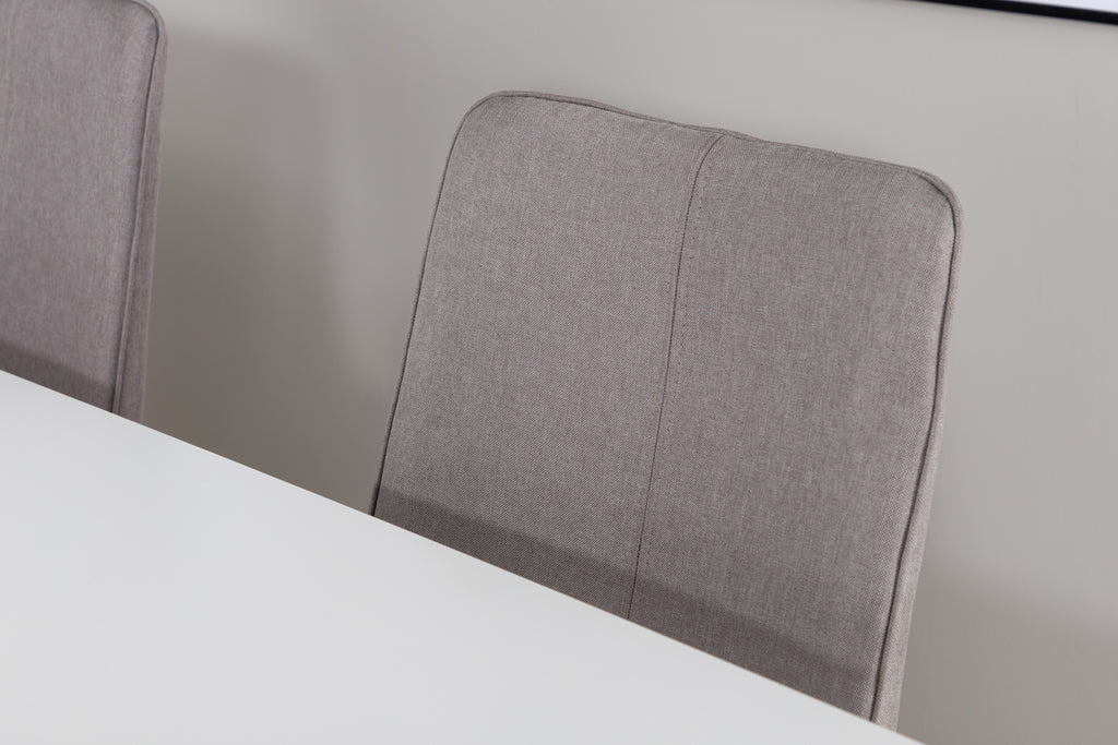 X Matstolar 2-pack Grå