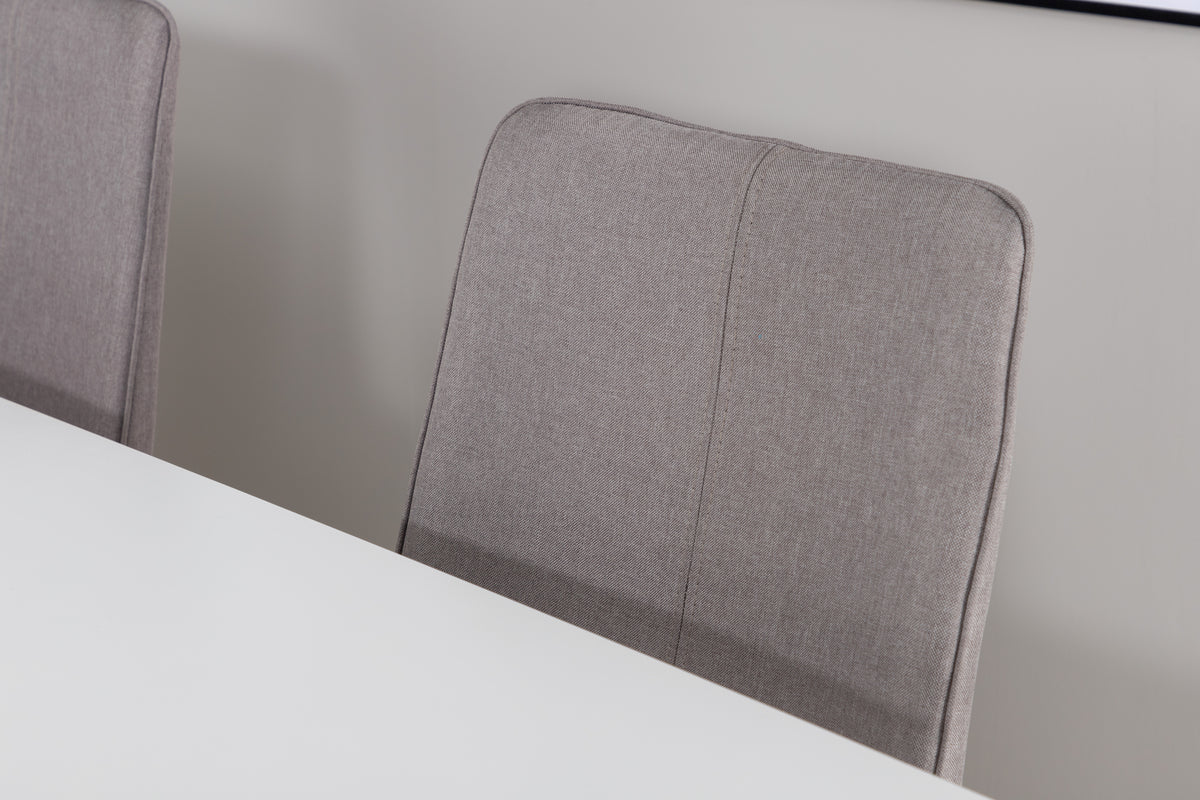 X Matstolar 2-pack Grå