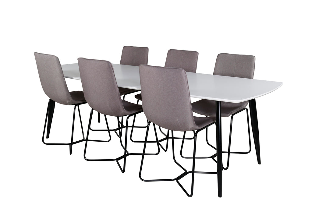 X Matstolar 2-pack Grå