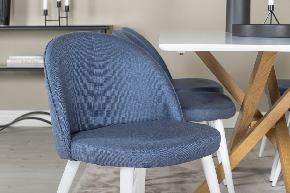 Velvet Matstolar 2-pack Blå