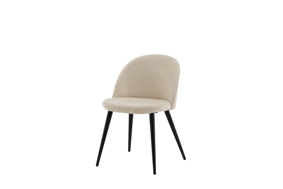 Velvet Matstolar 2-pack Beige