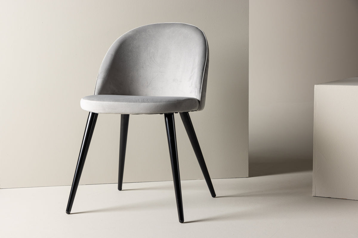 Velvet Matstolar 2-pack Grå