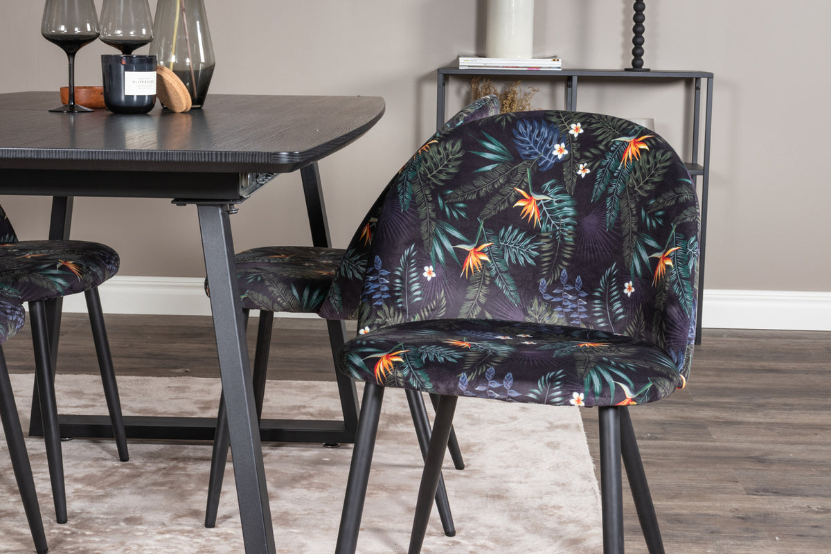 Velvet Matstolar 2-pack Svart