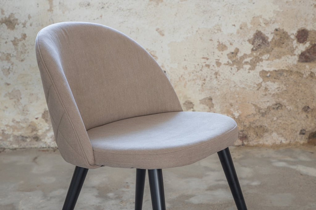 Velvet Matstolar 2-pack Beige