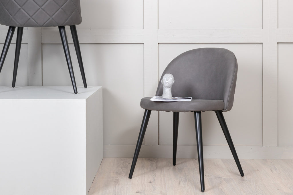 Velvet Matstolar 2-pack Grå