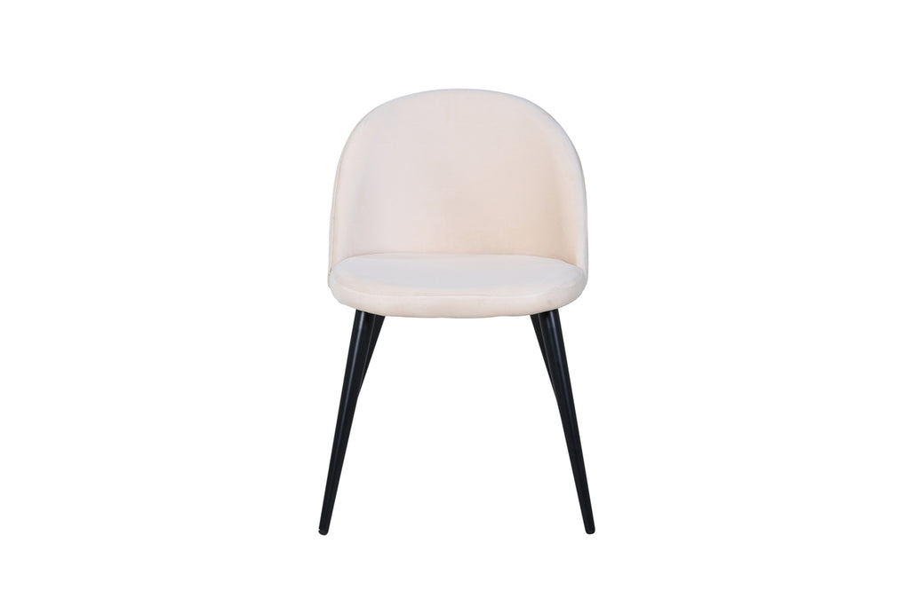 Velvet Matstolar 2-pack Beige