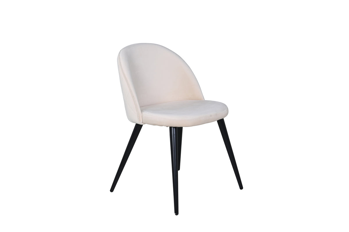 Velvet Matstolar 2-pack Beige