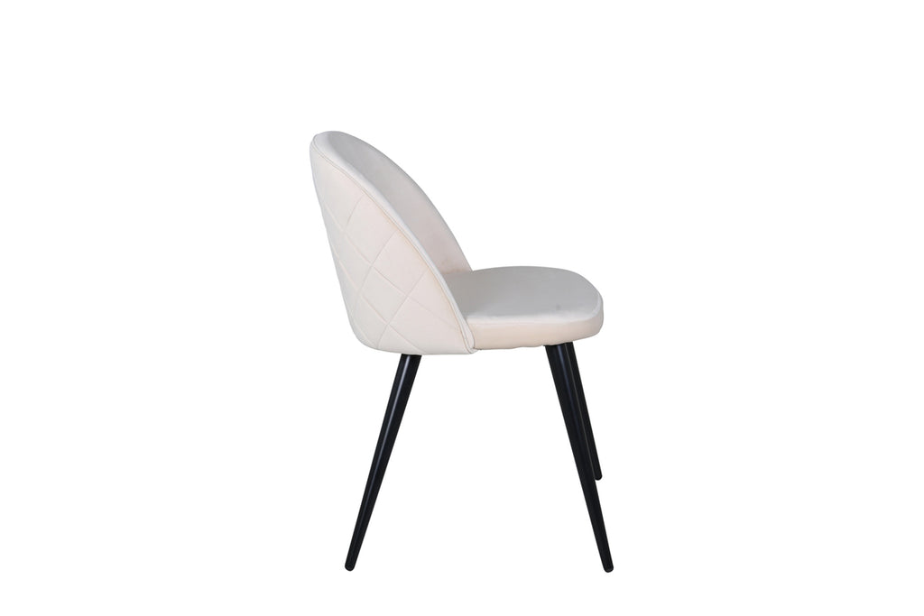 Velvet Matstolar 2-pack Beige