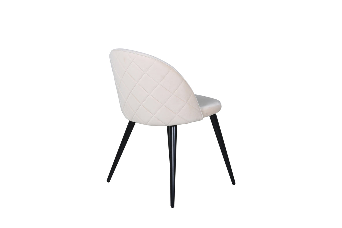 Velvet Matstolar 2-pack Beige