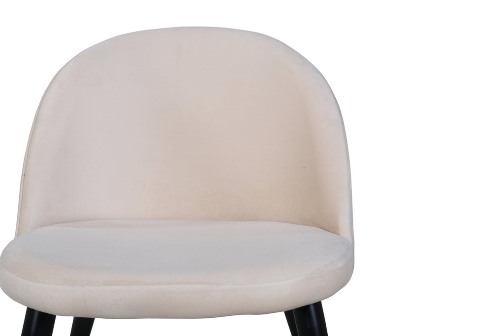 Velvet Matstolar 2-pack Beige