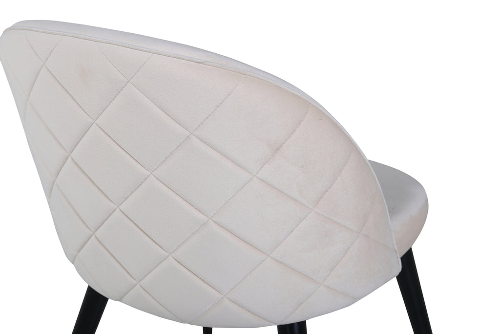 Velvet Matstolar 2-pack Beige