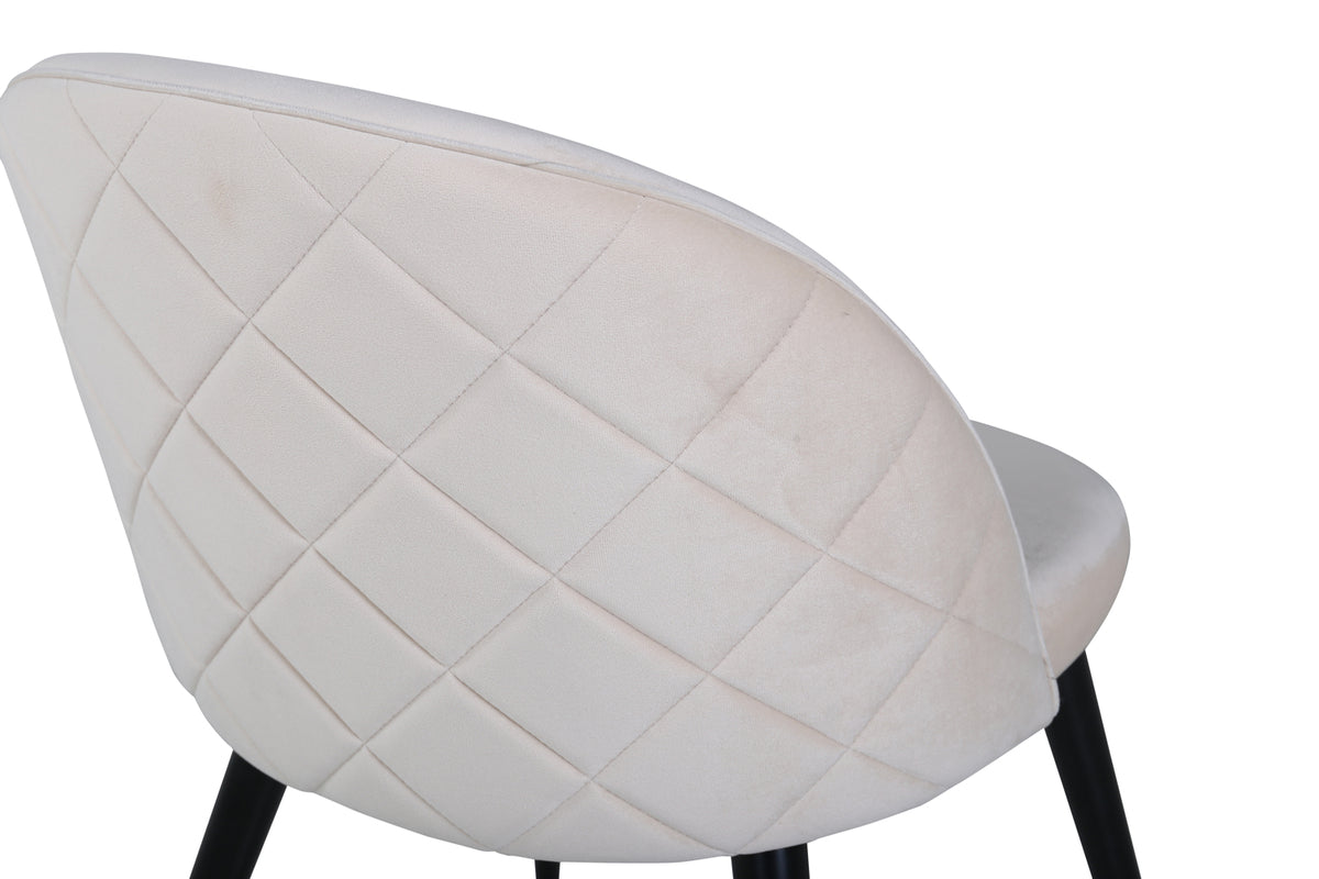 Velvet Matstolar 2-pack Beige