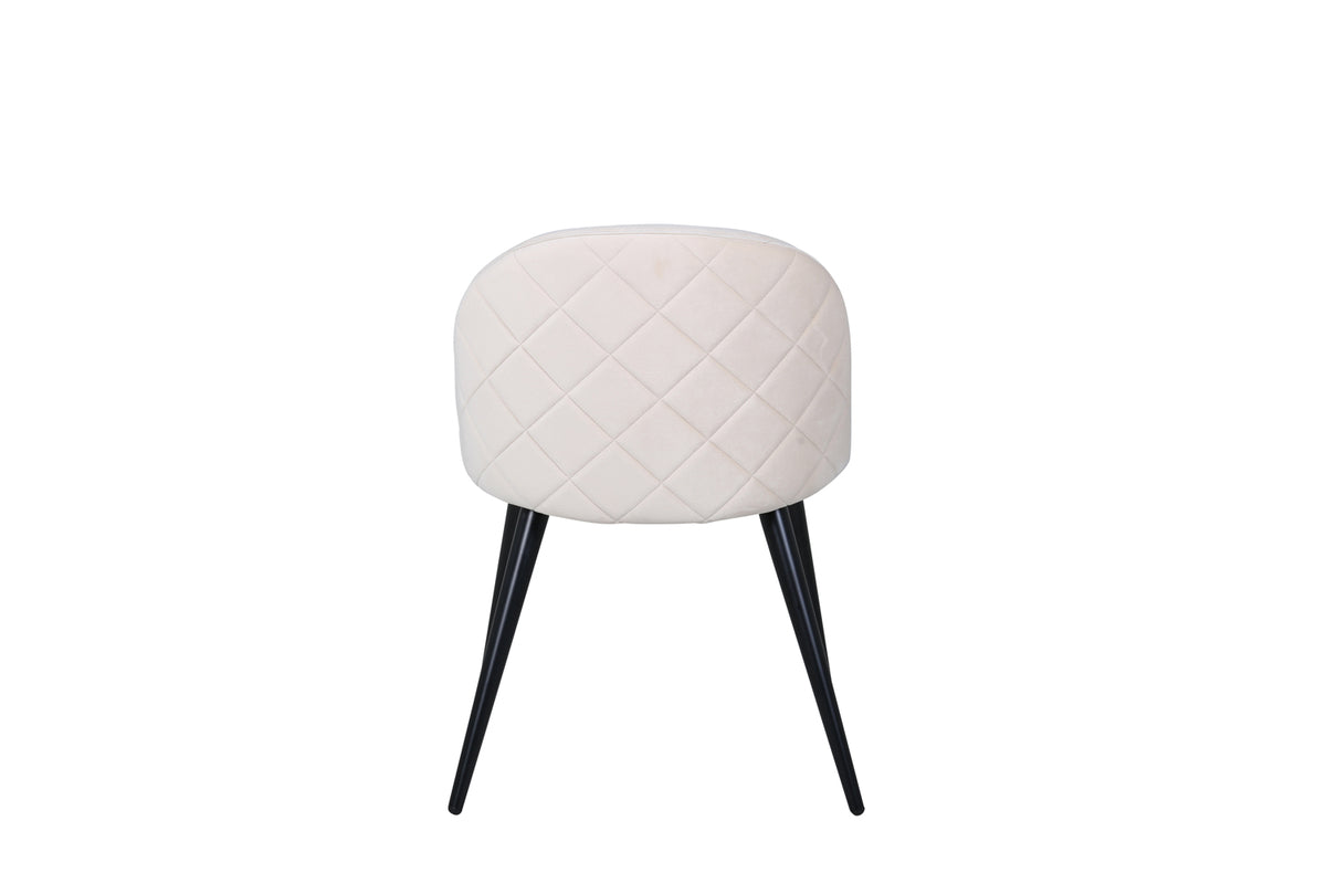 Velvet Matstolar 2-pack Beige