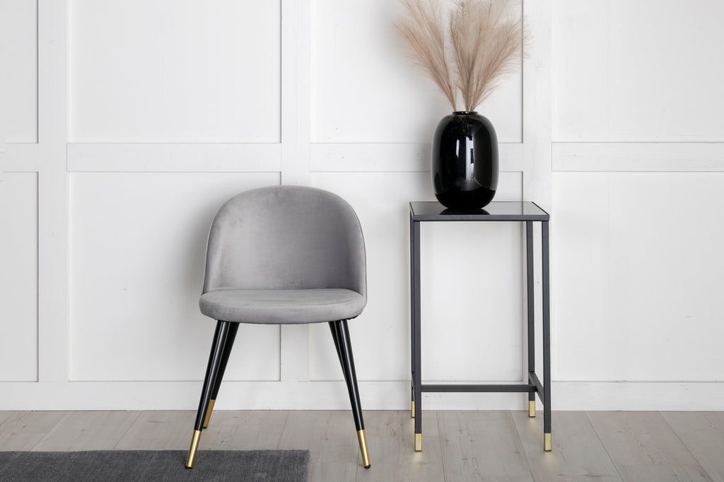 Velvet Matstolar 2-pack Grå