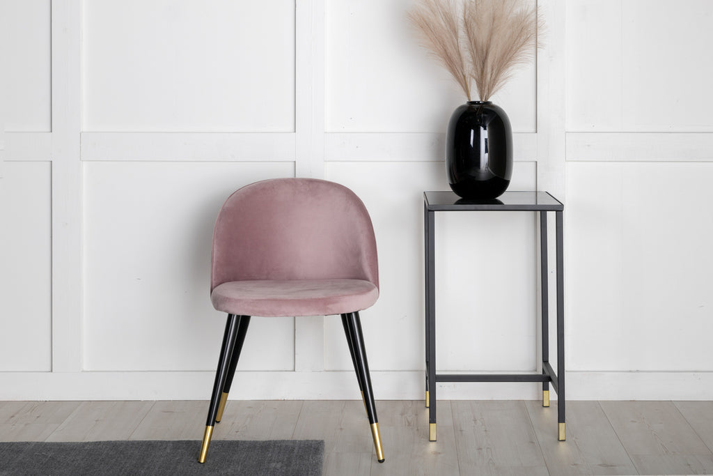 Velvet Matstolar 2-pack Gammelrosa