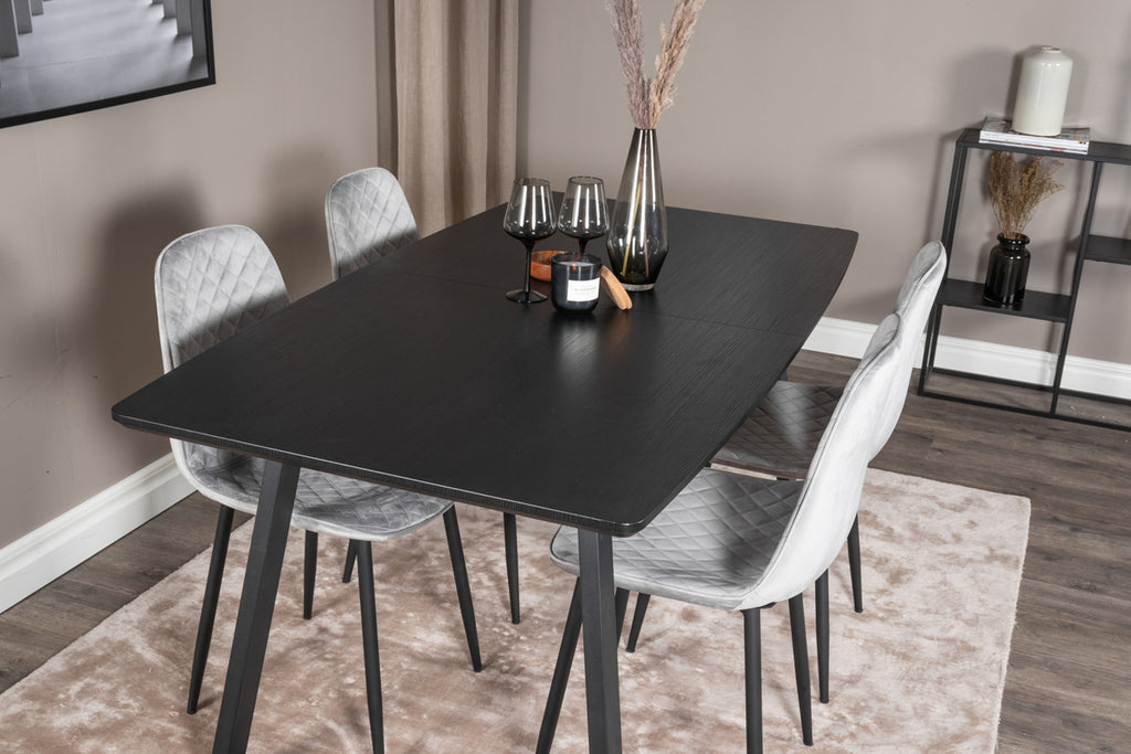 Inca Rektangulära Matbord 160 x 85 Svart