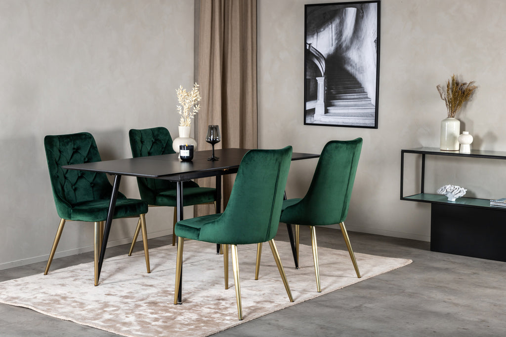 Velvet Deluxe Matstolar 2-pack Grön