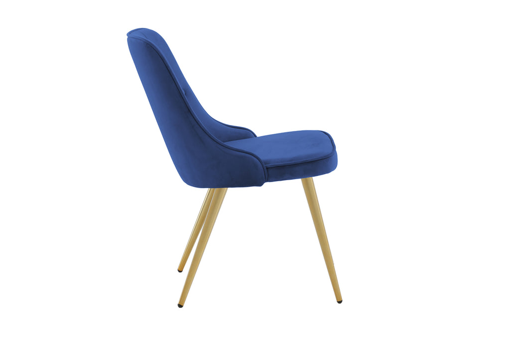 Velvet Deluxe Matstolar 2-pack Blå