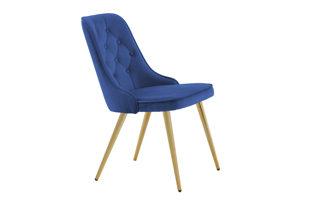 Velvet Deluxe Matstolar 2-pack Blå