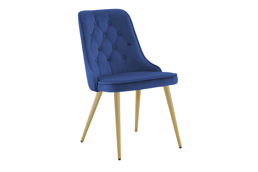 Velvet Deluxe Matstolar 2-pack Blå