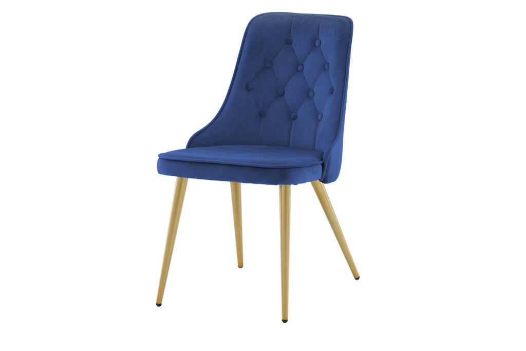 Velvet Deluxe Matstolar 2-pack Blå