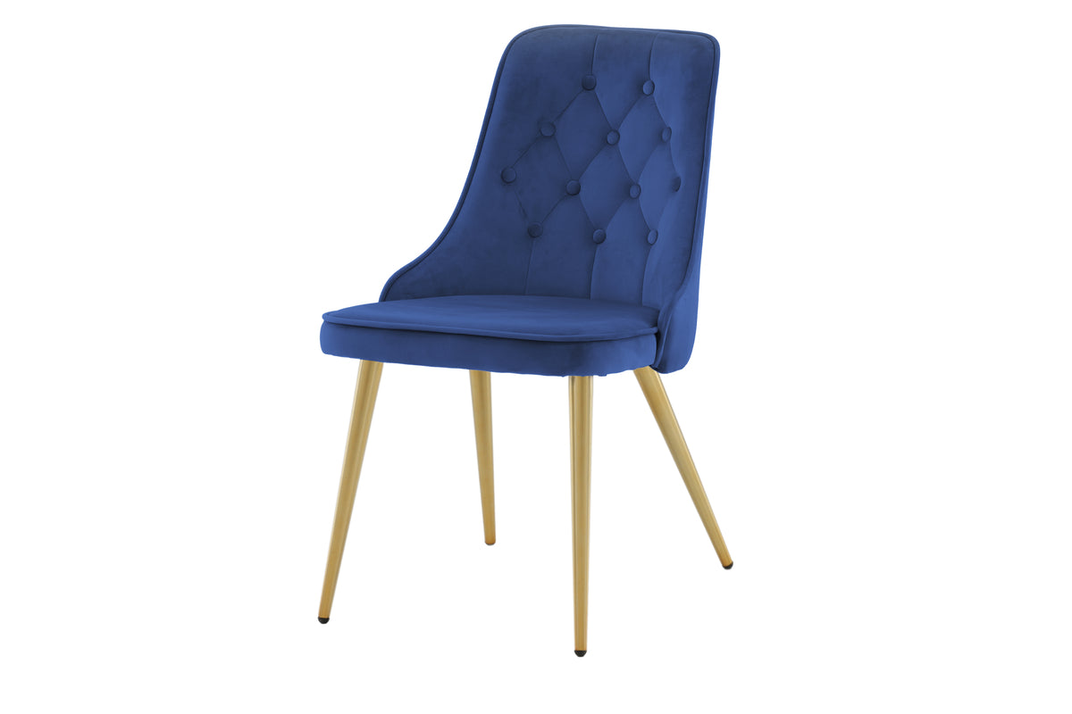 Velvet Deluxe Matstolar 2-pack Blå