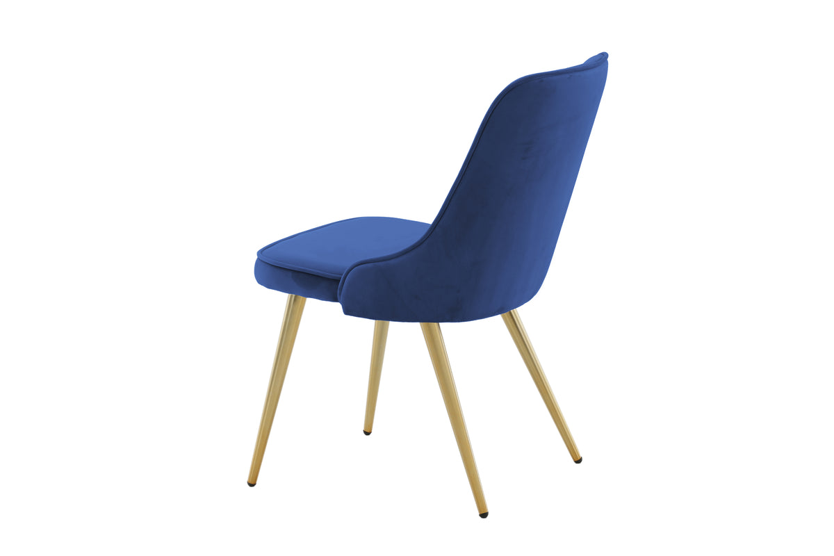 Velvet Deluxe Matstolar 2-pack Blå