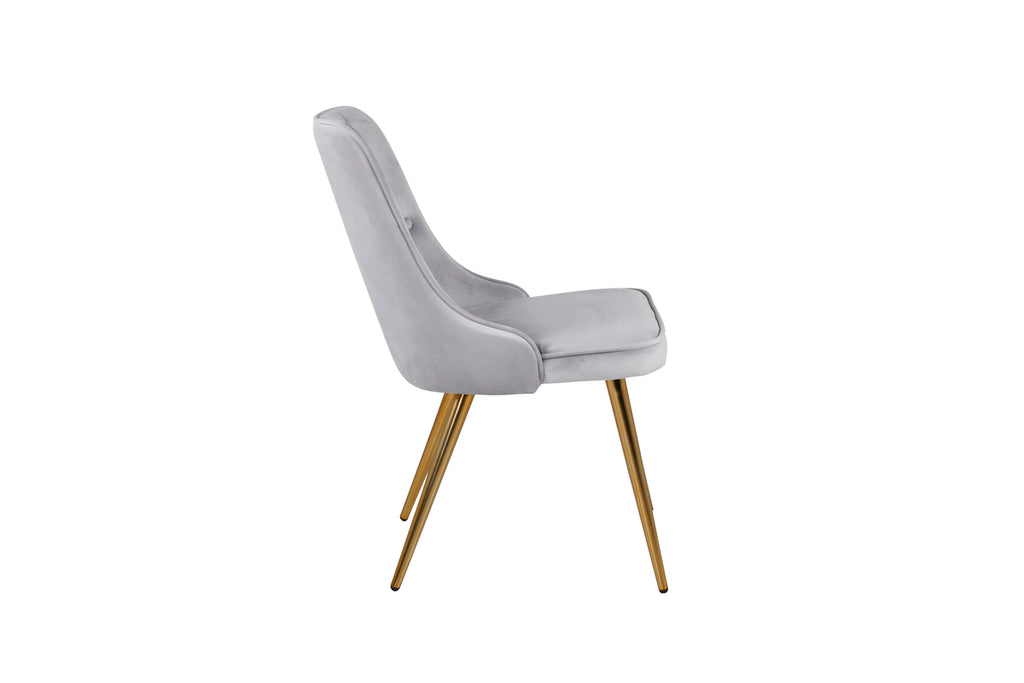 Velvet Deluxe Matstolar 2-pack Grå