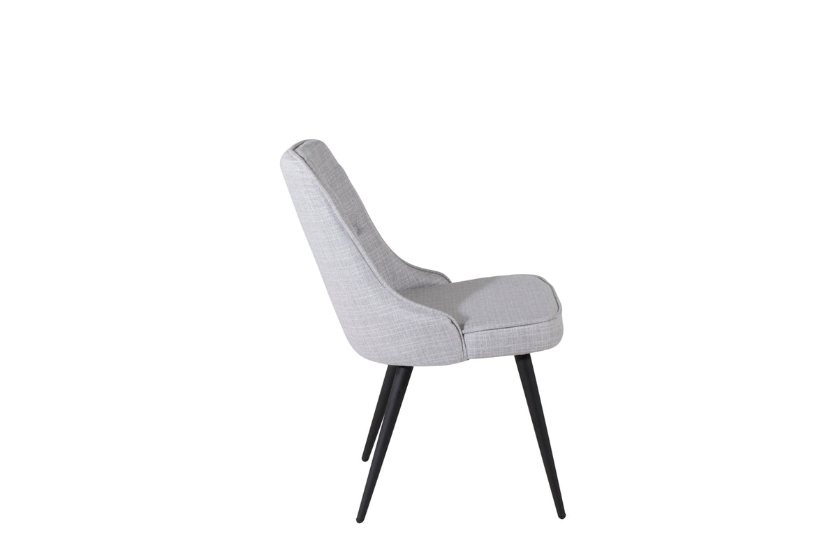 Velvet Deluxe Matstolar 2-pack Grå