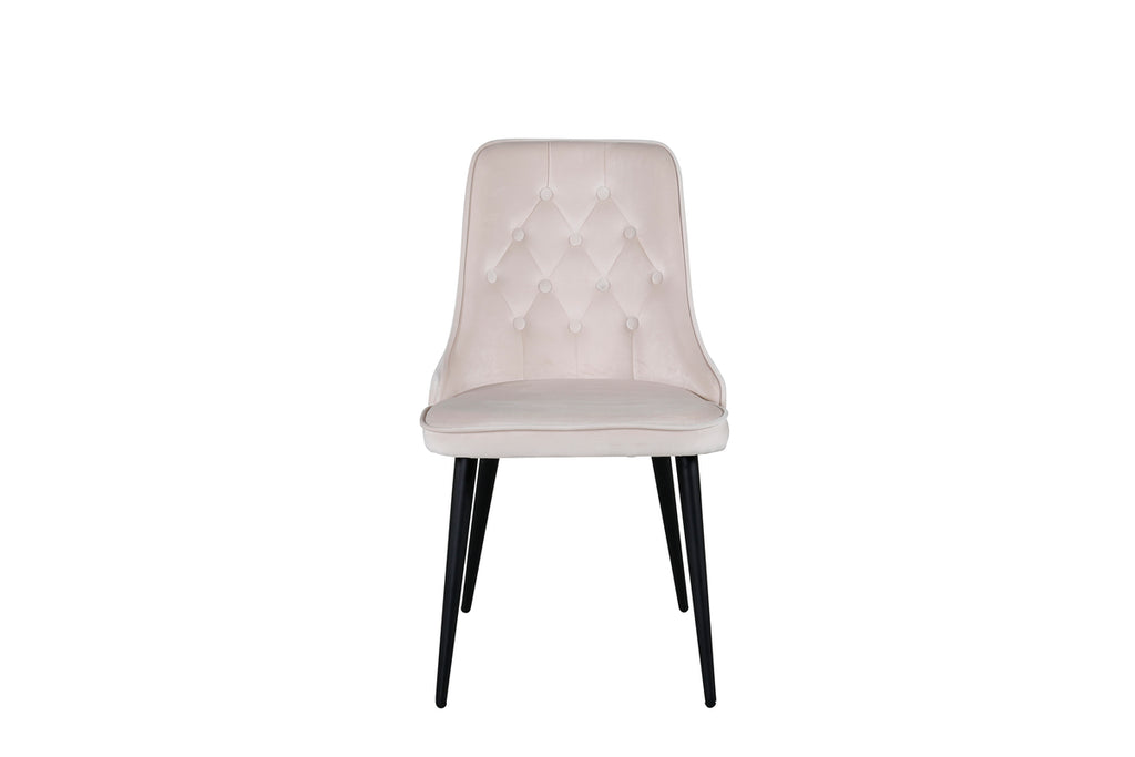 Velvet Deluxe Matstolar 2-pack Beige