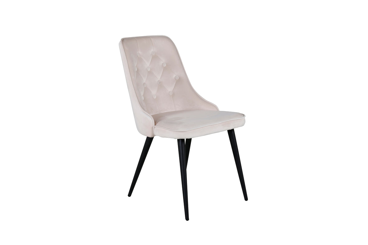 Velvet Deluxe Matstolar 2-pack Beige