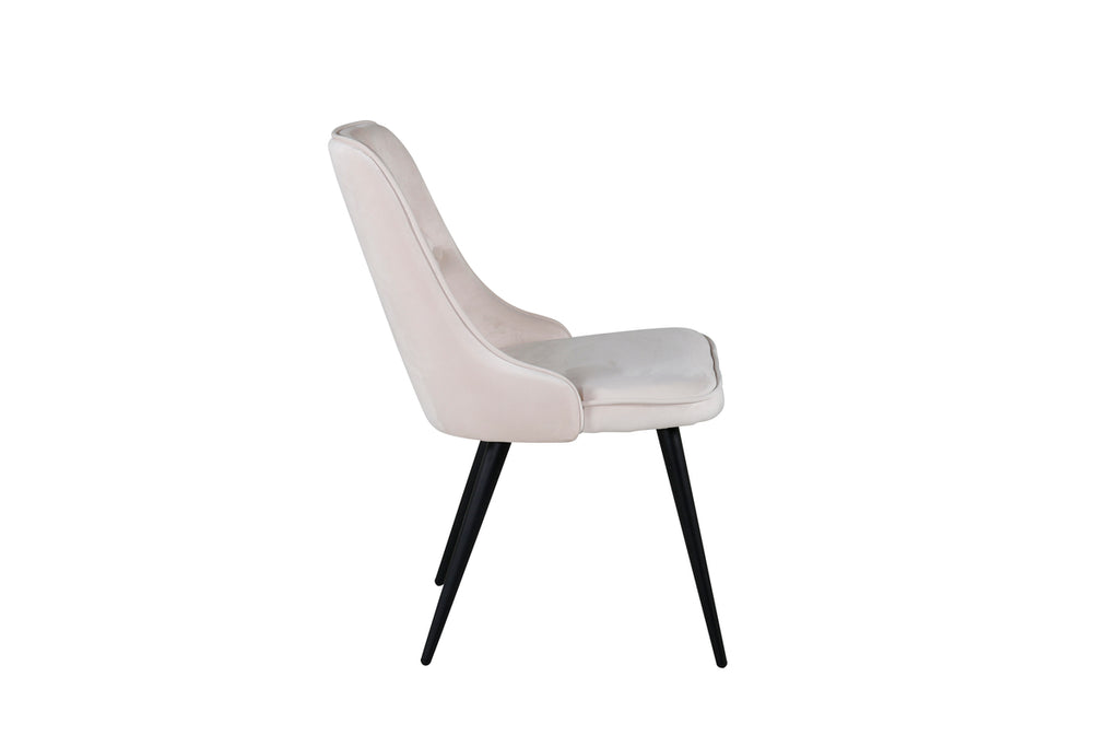 Velvet Deluxe Matstolar 2-pack Beige