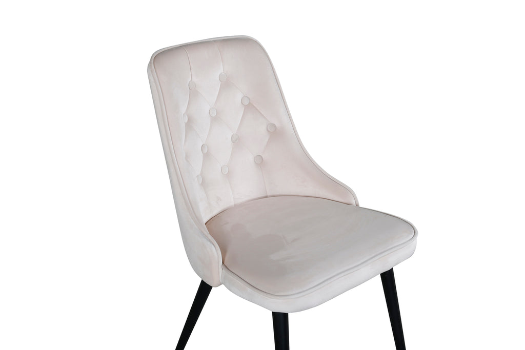 Velvet Deluxe Matstolar 2-pack Beige