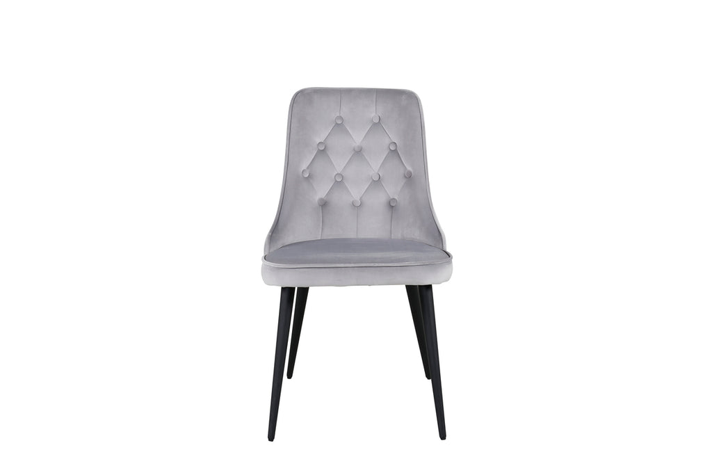 Velvet Deluxe Matstolar 2-pack Ljusgrå