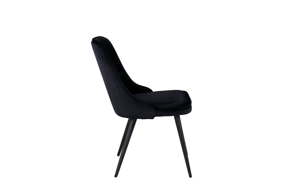 Velvet Deluxe Matstolar 2-pack Svart