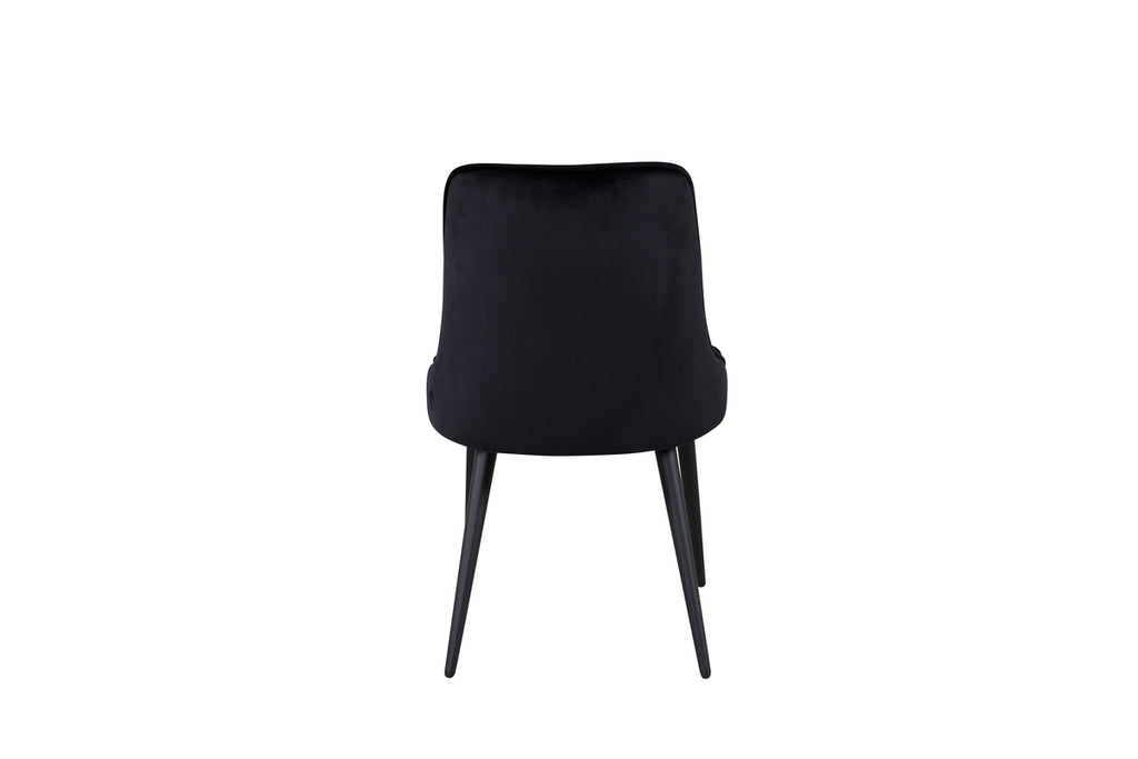 Velvet Deluxe Matstolar 2-pack Svart