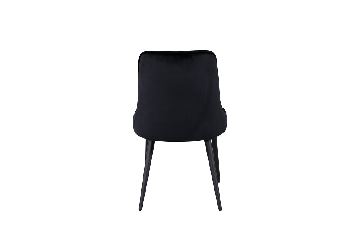 Velvet Deluxe Matstolar 2-pack Svart