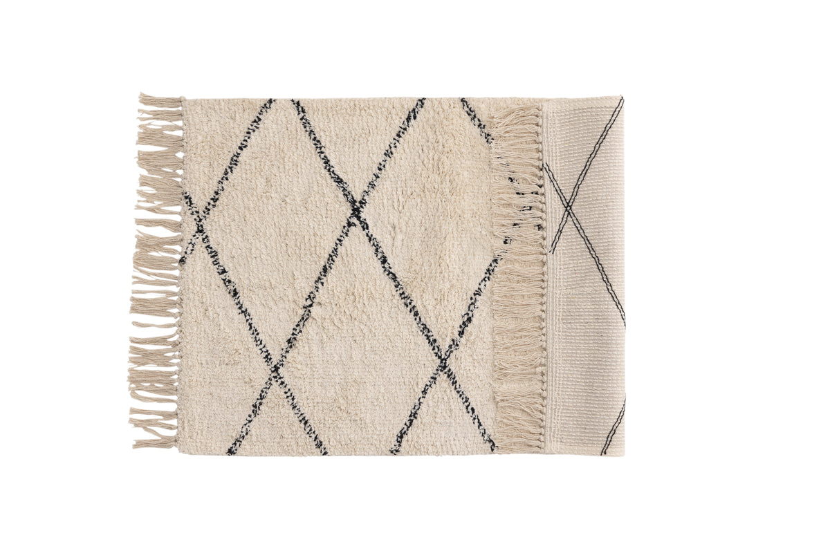 Thelma Rektangulära Mattor 80 x 50 Vit