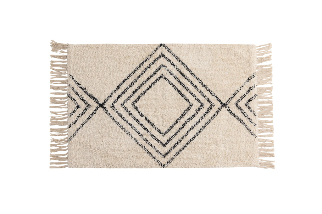 Love Rektangulära Mattor 80 x 50 Vit