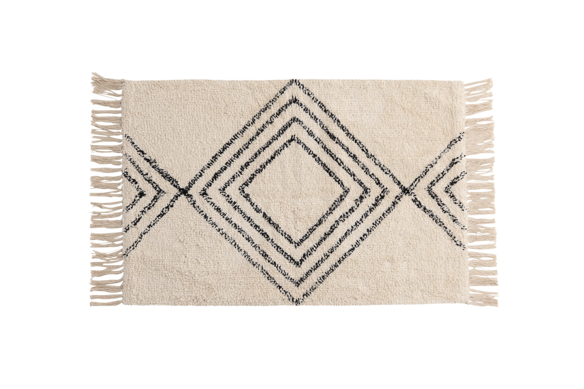 Love Rektangulära Mattor 80 x 50 Vit